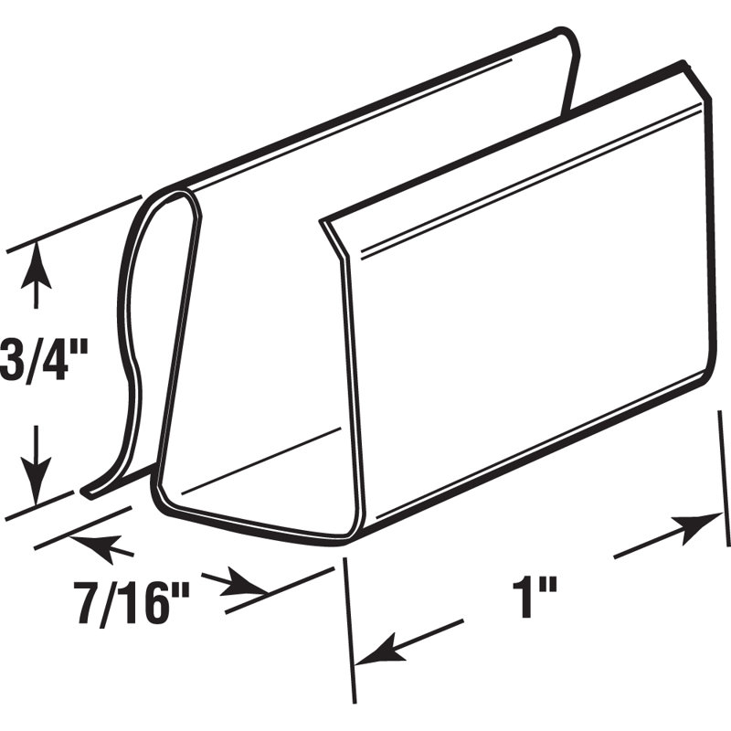 Pinces de retenue en plastique Prime-Line pour cadres de 3/8 po et 7/16 po