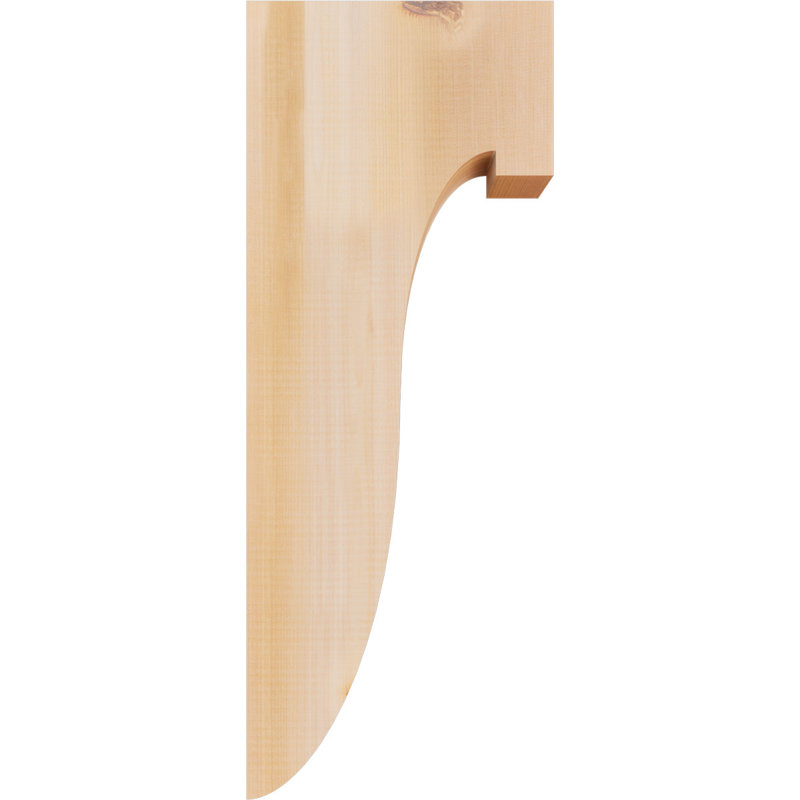 Del Monte Corbel, H 26 po x l 3,5 po x P 10 po, Lisse, Cèdre rouge