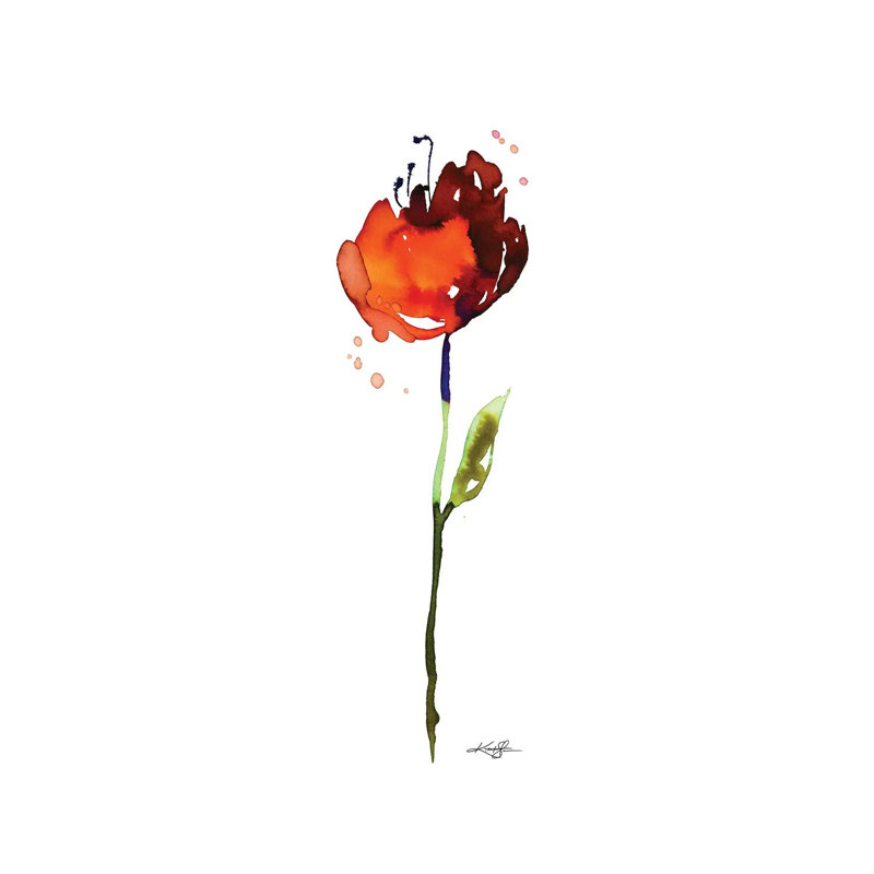 Flower Zen IV by Kathy Morton Stanion - Wrapped Canvas Panoramic Gallery-Wrapped Canvas Giclée