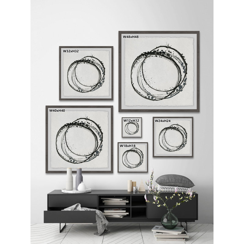Infinite Circles par Julia Posokhova - reproduction de cadre photo, H 12 po x l 12 po x P 1,5 po