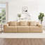 Canapé modulaire sans siège à 3 places, canapé modulaire Cloud avec assise profonde, canapé modulaire moderne à 3 places avec coussins décoratifs Tissu en velours côtelé-1432722932-1432722934-1432722938