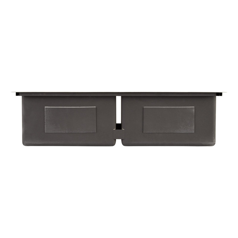 33" Ortega Double-Bowl Stainless Steel Drop-In Sink