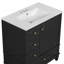Freestanding vanity cabinet with ceramic basin-515965976