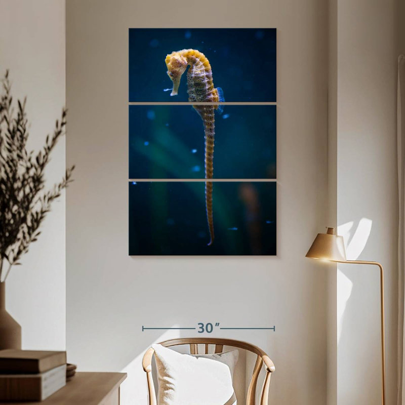 Brampt Long Tailed Seahorse, 65" H x 42" W