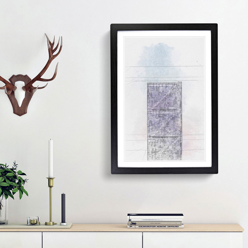Sketching the Architecture Vol.66 - Picture Frame Drawing Print, Black Framed, 36cm H x 27cm W x 2cm D