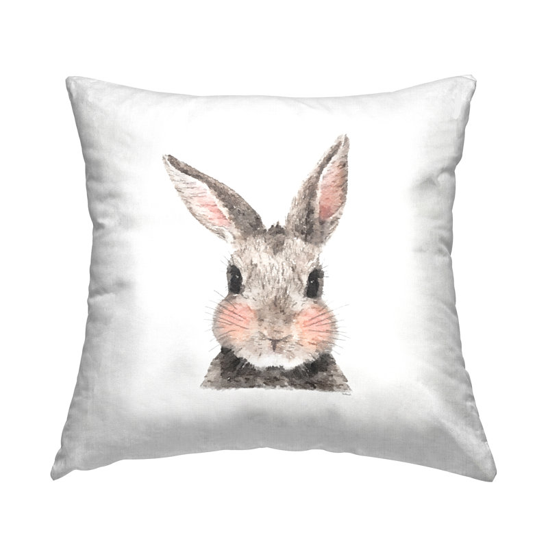 Polyester/Polyester Blend Throw Square Pillow Cover & Insert by Ziwei Li, Gray