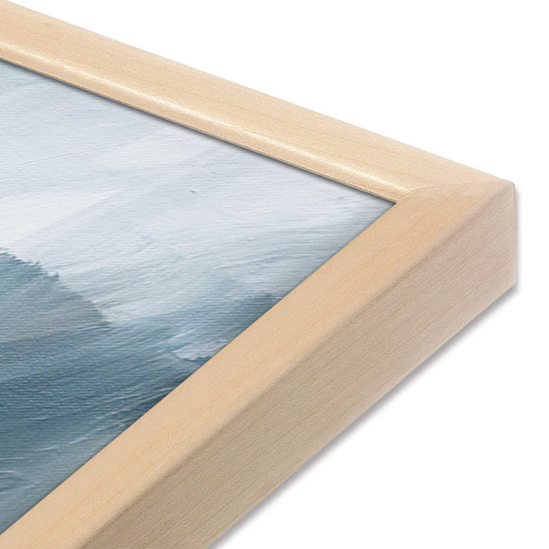 «Where the Water plombs I print» dans un cadre en érable, 12 po x 16 po