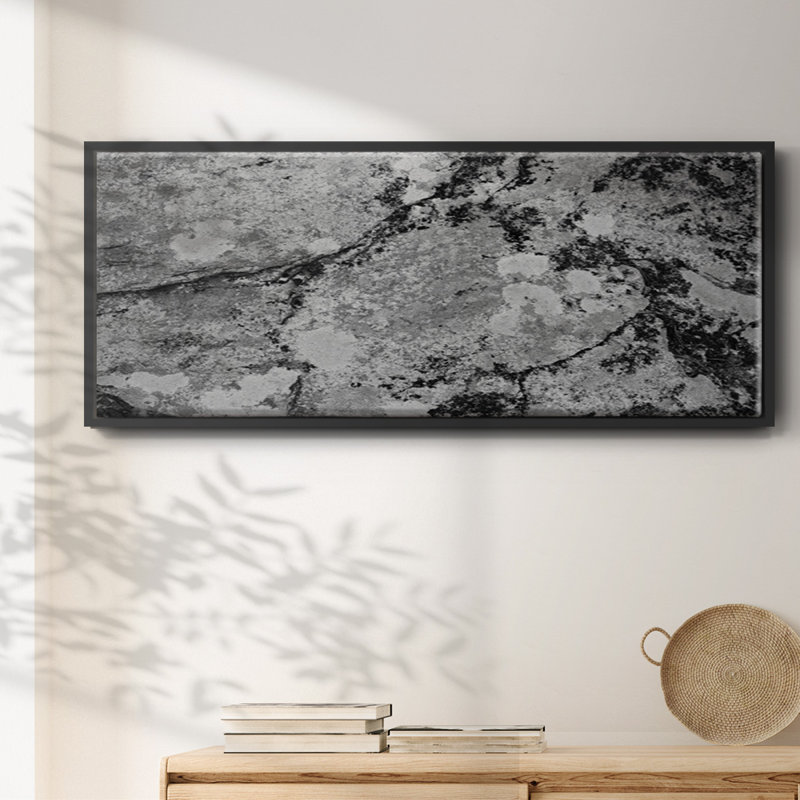 Found Textures XII- Framed Canvas, 24" H x 60" W
