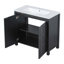 Ensemble de meuble-lavabo simple 36 po avec plateau Jexiel
