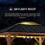 Pavillon de jardin 11 pi x 13 pi à toit rigide en polycarbonate Sunjoy-992005420