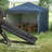 Outsunny 10' X 10' Pop Up Canopy Tent With 3 Sidewalls, Leg Weight Bags And Carry Bag, Height Adjustable, Instant Party Tent Event Shelter Gazebo For Garden, Patio