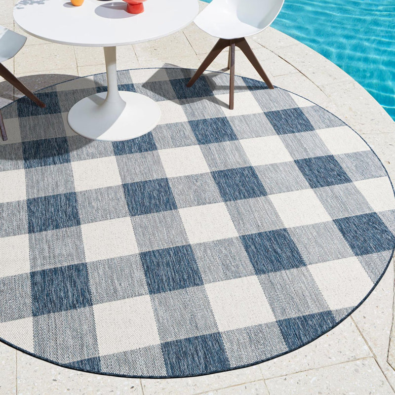 Tapis intérieur / extérieur Talih, Rond 6 pi 1 po