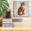 Art mural sur toile Winston Porter «Country Kitty 4 On Wood» par David Carter Brown-1021705095
