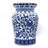 Blue Garden 16" / 18" Lotus Floral Ceramic Podium Decorative Garden Stool