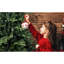 Arbre de Noël, 2856 pointes, aspect festif et complet, structure à charnières, branches naturelles en métal robuste, assemblage facile, support