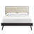 Bridgette Wood Platform Bed with Splayed Legs-234576629-234516240