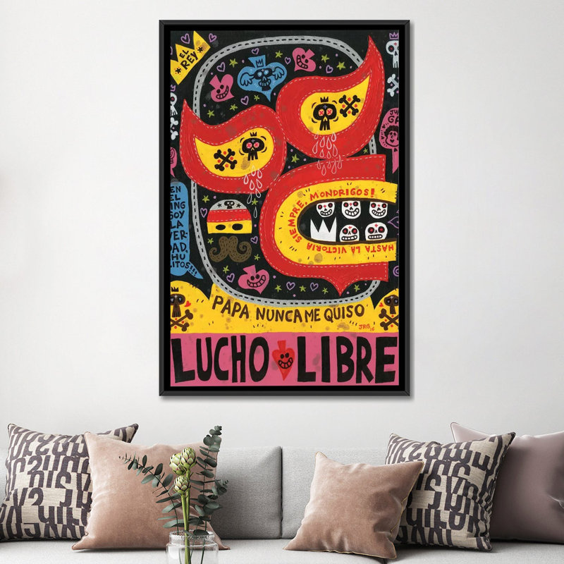 « el fuerte », reproduction sur toile, H 60 po x l 40po x P 1,5 po, Toile encadrée noire, Pas de tapis
