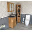 Scranton 515mm Single Bathroom Vanity with Vessel Stone Basin-933260285-933260286