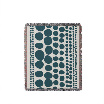 Ajani Circles Cotton Throw Blanket