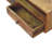 Solid Wood Amber Open Media Unit