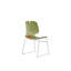 Ensemble de 4 chaises de bureau ergonomiques empilables avec base de trépied-119790367