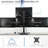 Quad Monitor Desk Stand