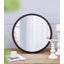 Miroir mural 20 "x 20" avec cadre en bois et finition noyer