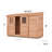 12 ft. W x 4 ft. D Sliding Door Cedar Wood Storage Shed