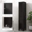 Grande armoire de salle de bain avec tablettes et portes, noir