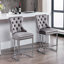 Ensemble de 2 tabourets de bar à hauteur de comptoir, tabourets de bar modernes en velours avec garniture de rivets et îlot de cuisine avec pieds en métal-1837689387-1837689389