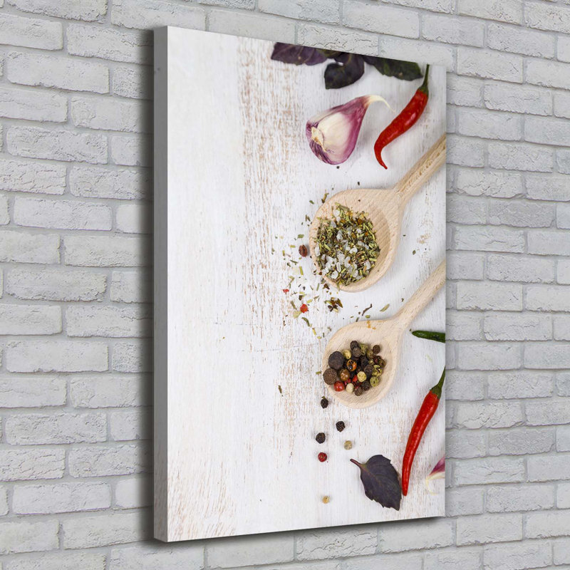 Vegetables And Spices - Wrapped Canvas Print