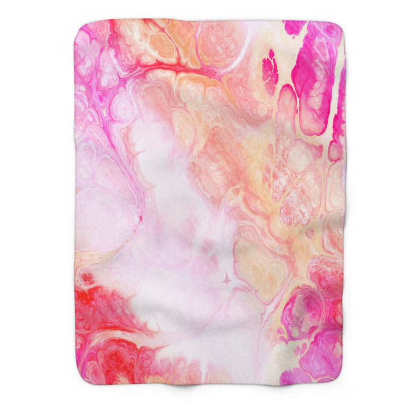Couverture 1 pièce Vivid Swirl, Lit simple