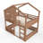 House Design Bunk Loft Bed with Bookshelf, Safety Guardrails, Space-Saving Kids Bed-85497528-85497531