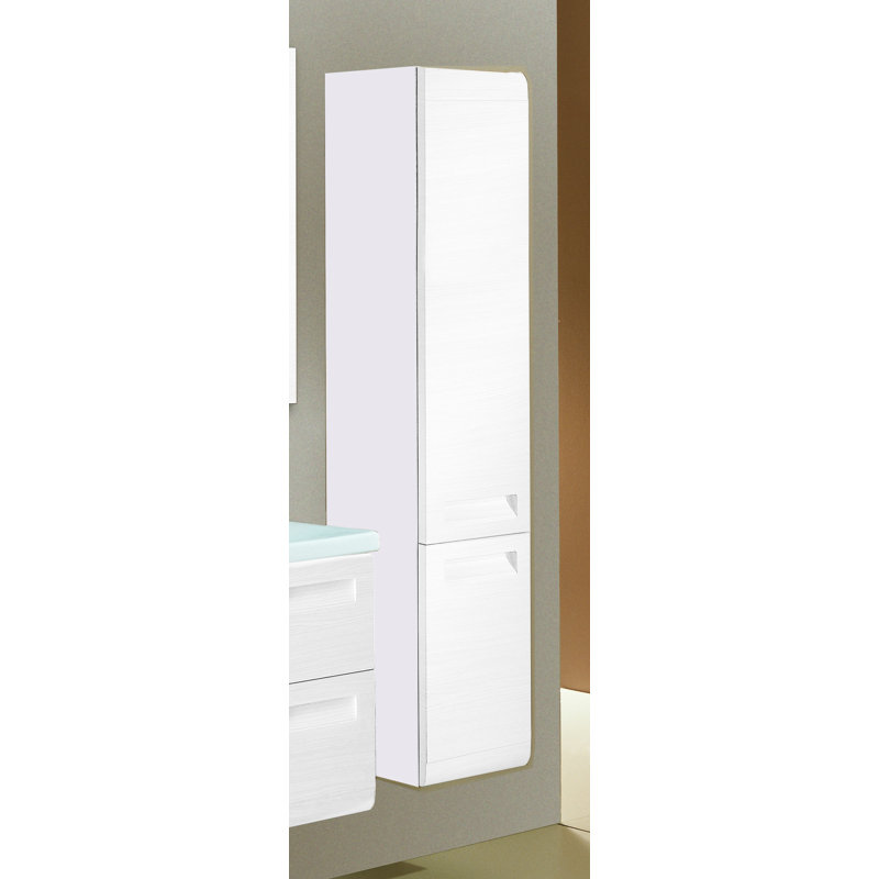 Armoire intégrée, Blanc lustré, Côté gauche