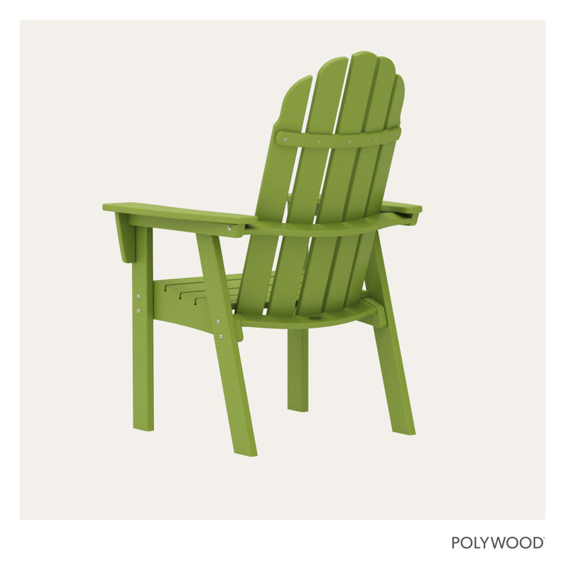Chaise Adirondack POLYWOOD Vineyard Curveback, Limette