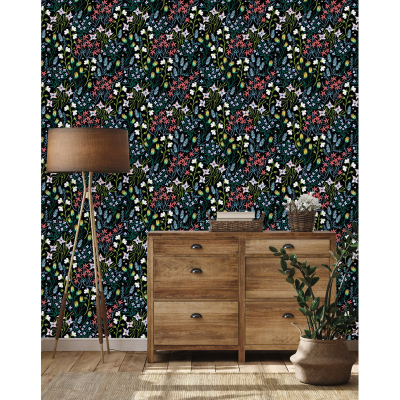 Carreau de papier peint l 25 po, L 2,09 pi x L 10,42 pi, Vinyle
