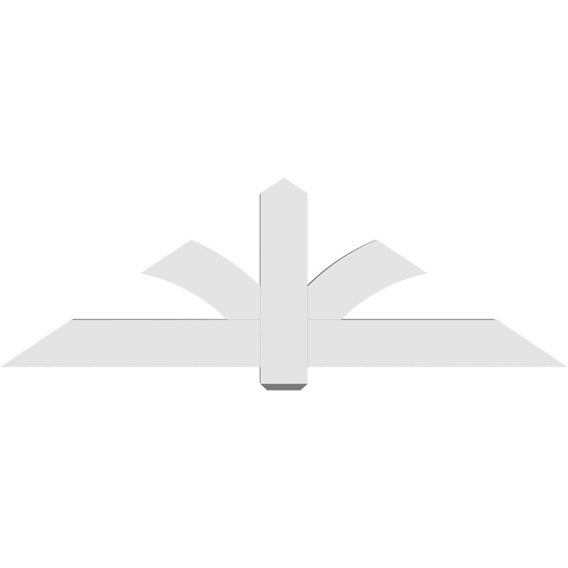 Support pour pignon en PVC Redmond, H 24 po x l 72 po (pas: 8/12), P 4 po x F 6 po