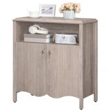 Dadash 31.1" Console Table with Storage Cabinet and Adjustable Shelf