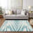  Machine Washable Indoor/Outdoor Chantille ACN876 Black Rug-1042205913