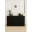 Commode modulaire à trois tiroirs Morgan en noir, solution de rangement extensible et durable pour les maisons modernes-751022340