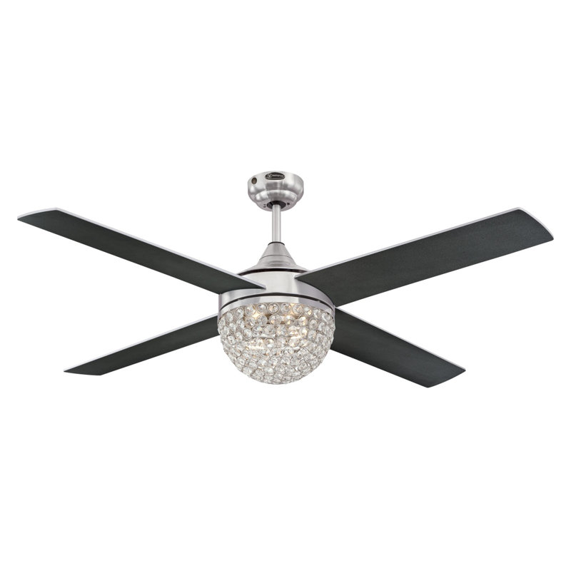 Franconia Ceiling Fan with Light Kit, Brushed Nickel