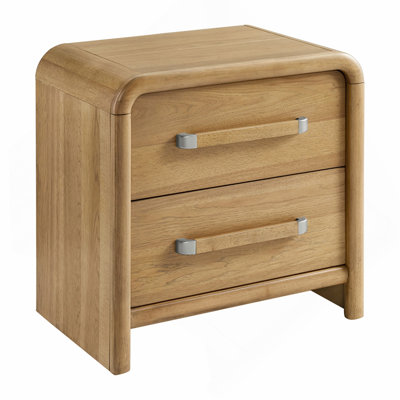 2-Drawer Nightstand with USB