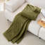 Plaid en molleton doux et moelleux vert, couverture esthétique toutes saisons mignonnes pour canapé, fauteuil et lit