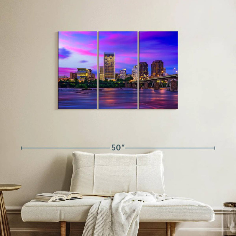 Rorry Downtown Richmond Skyline, 24" H x 38" W