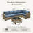 Carolle 6 - Person Sectional Seating Group With Cushions-1277012157