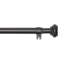 Black Aluminium Alloy, Resin Adjustable 3cm Bay Window Single Curtain Rod-1648345780