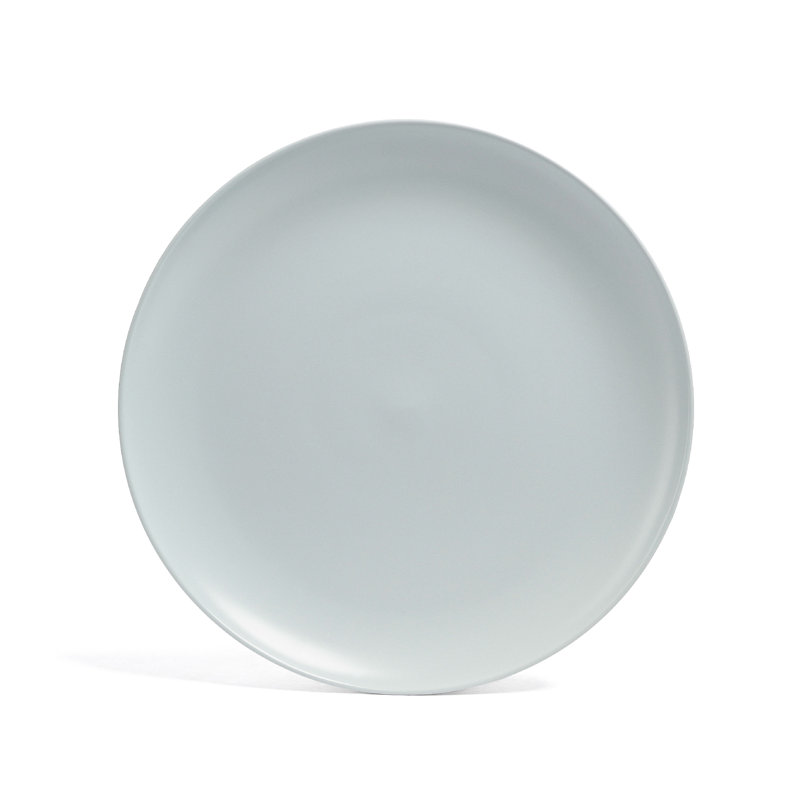 Over&Back Coupe Round Serving Platter, Blue