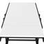 Table convertible en bois massif, Home Radiance, Table de salle à manger blanche avec tablette