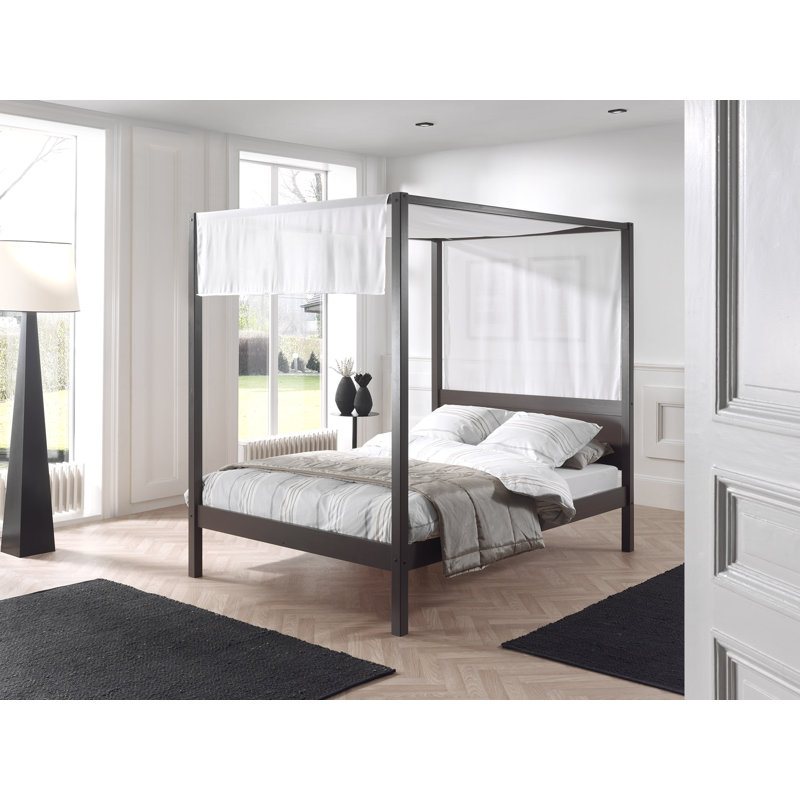 Bed by Vipack, European Double (140 x 200cm), White