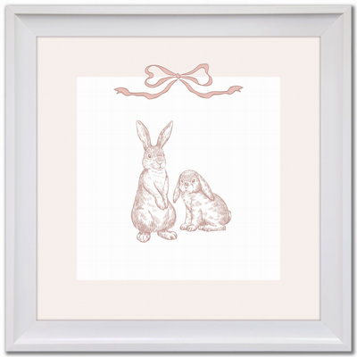 Bunny Pair 2 Canvas Wall Art